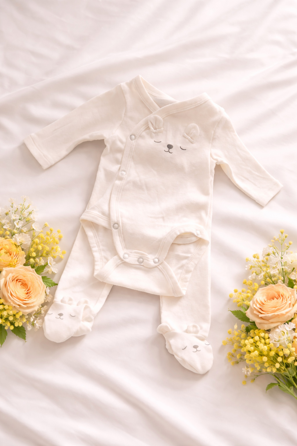 اوفر ل حديث الولادة ملابس اطفال قطن 100% من 0-3 شهر