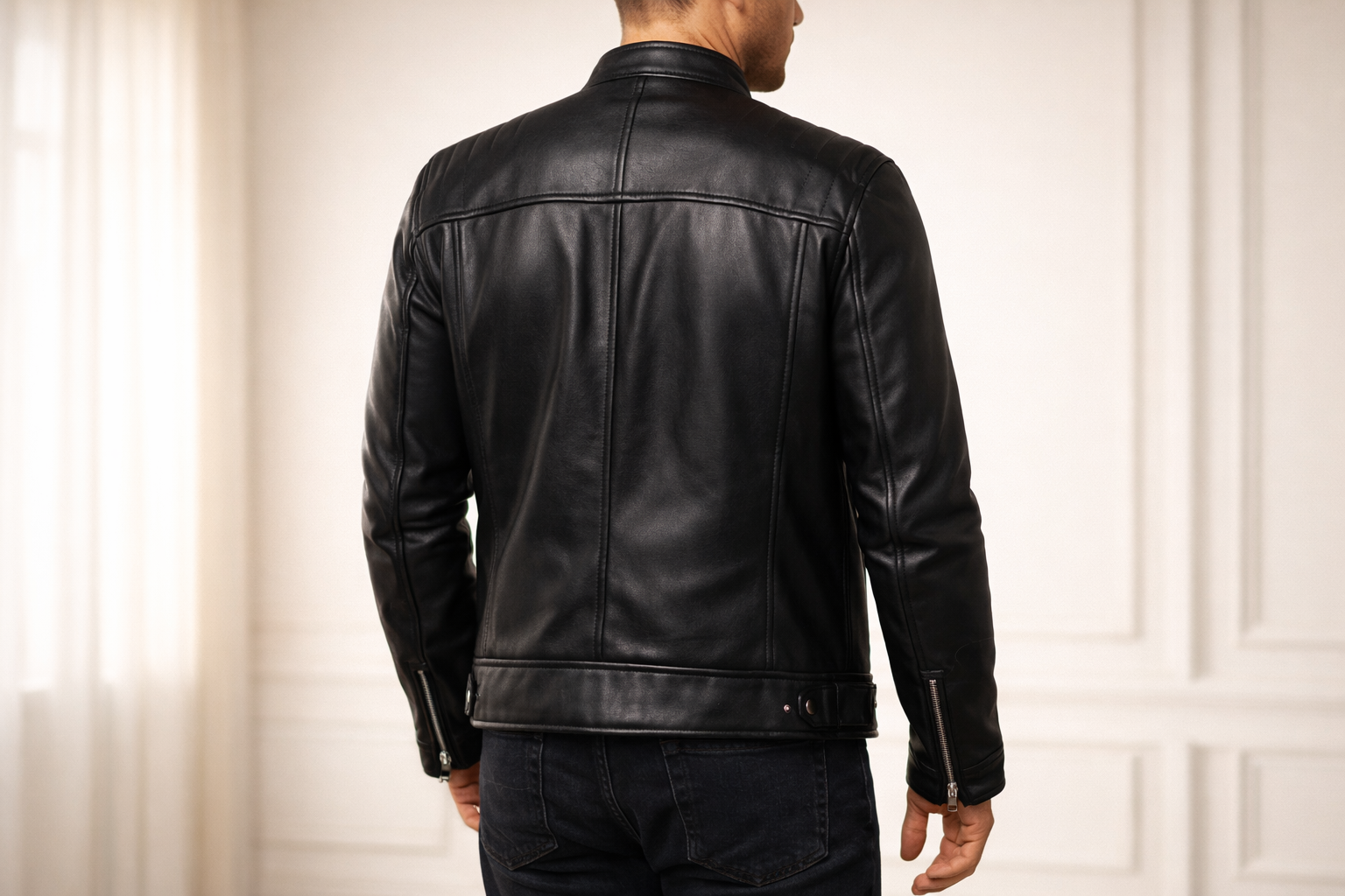 جاكيت جلد فخم - صورة 2