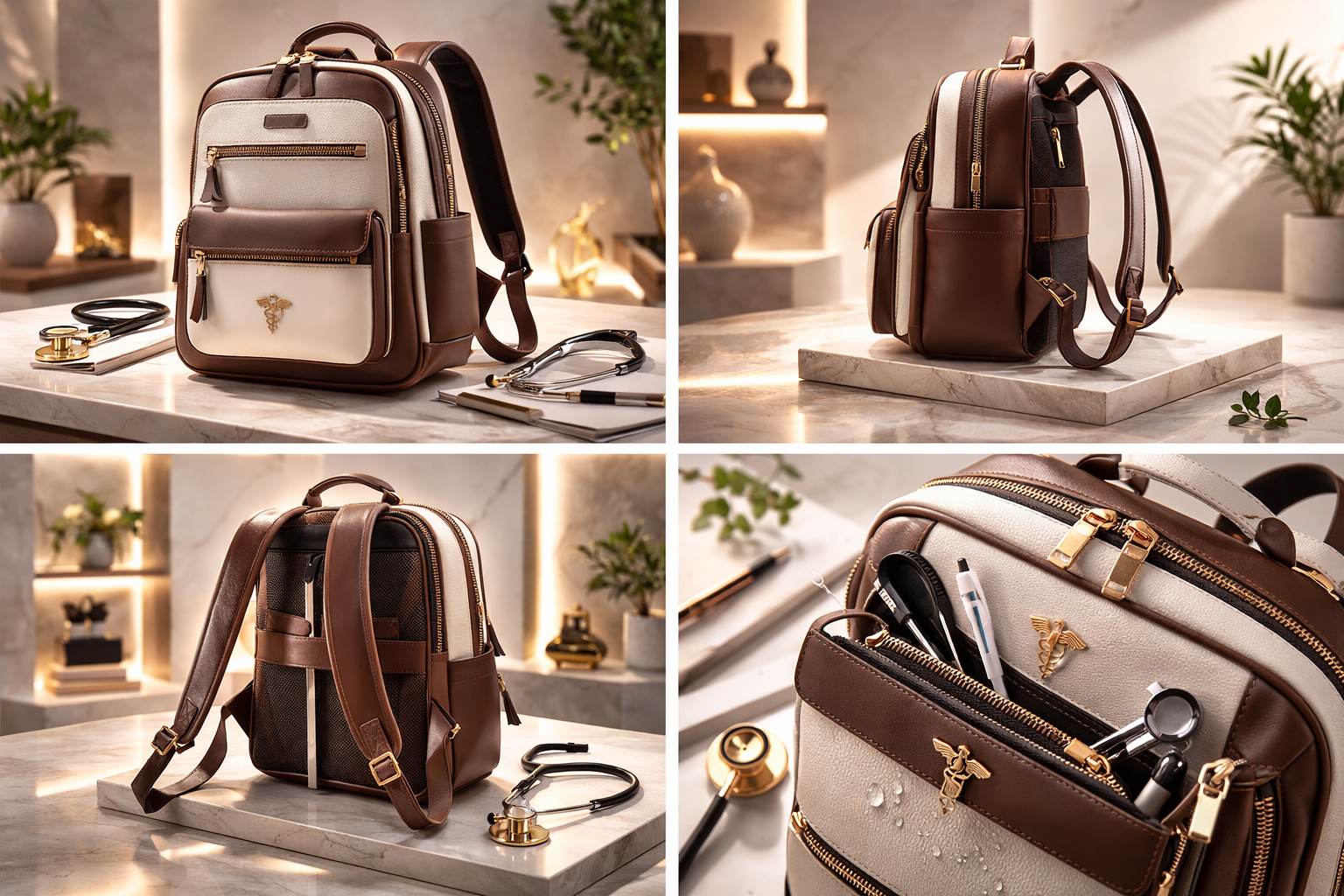 جنطة ظهر جلد 100%